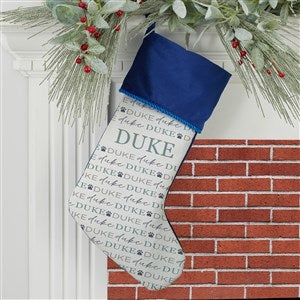 Personalized Pet Christmas Stockings - Pawfect Pet - Blue - 37675-BL