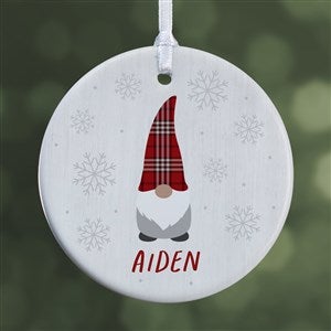 Christmas Gnome Personalized Ornament- 2.85quot; Glossy - 1 Sided - 37729-1S