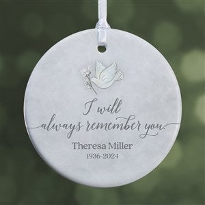 Always Remember You Personalized Ornament- 2.85quot; Glossy - 1 Sided - 37730-1S