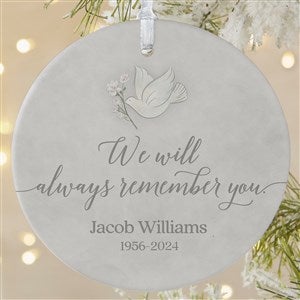 Always Remember You Personalized Ornament- 3.75" Matte - 1 Sided - 37730-1L