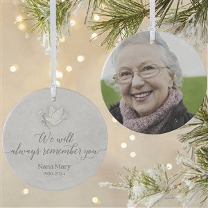 Always Remember You Personalized Ornament- 3.75quot; Matte - 2 Sided - 37730-2L