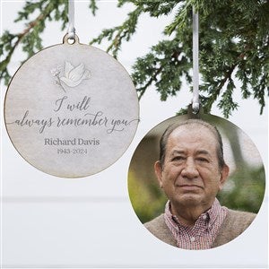 Always Remember You Personalized Ornament- 3.75quot; Wood - 2 Sided - 37730-2W