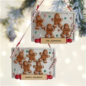 Gingerbread Cookie Pan Family Ornament