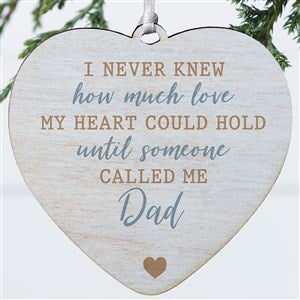 Love Being Called Daddy Personalized Heart Ornament- 4quot; Wood - 1 Sided - 37779-1W