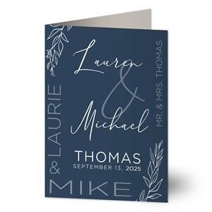 Elegant Couple Personalized Wedding Greeting Card - 37824