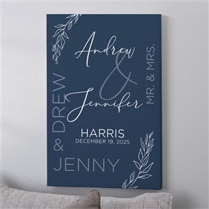 Elegant Couple Personalized Canvas Print - 24quot; x 36quot; - 37831-XL