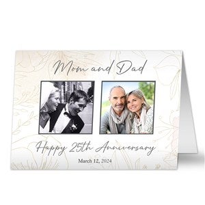 To My Parents Personalized Anniversary Greeting Card - 37885