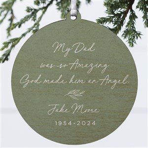 So Amazing God Made An Angel Personalized Ornament- 3.75quot; Wood - 1 Sided - 37894-1W