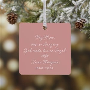 So Amazing God Made An Angel Personalized Ornament- 2.75quot; Metal - 1 Sided - 37894-1M