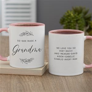 So God Made… Personalized Coffee Mug 11 oz.- Pink - 37899-P