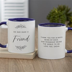 So God Made… Personalized Coffee Mug 11 oz.- Blue - 37899-BL
