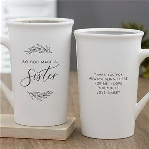 So God Made… Personalized Latte Mug 16 oz.- White - 37899-U
