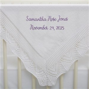 Write Your Own Embroidered Christening Blanket - 37950