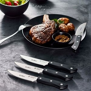 Wolfgang Starke Engraved 4-Piece Last Name Steak Knife Set