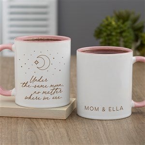 Under The Same Moon Personalized Coffee Mug 11 oz.- Pink - 38038-P