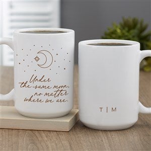 Under The Same Moon Personalized Coffee Mug 15 oz.- White - 38038-L