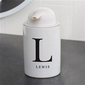 Chic Monogram Personalized Ceramic Soap Dispenser - 38135