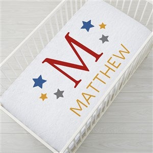 Star Struck Baby Boy Personalized Crib Sheet - 38152