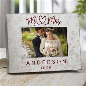 Infinite Love Personalized Wedding Galvanized Metal Picture Frame- 4x 6 - 38177-4x6H