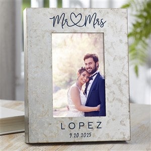 Infinite Love Personalized Wedding Galvanized Metal Picture Frame- 4quot;x 6quot; - 38177-4x6V