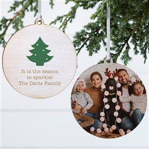 Choose Your Icon Personalized Ornament- 3.75quot; Wood - 2 Sided - 38235-2W