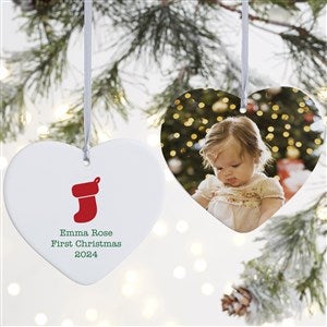 Choose Your Icon Personalized Heart Ornament- 4" Matte - 2 Sided - 38236-2L