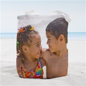 2 Photo Collage Personalized Beach Bag- Small - 38246-2S
