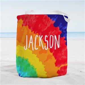 Personalized Beach Towel - Tie-Dye Fun