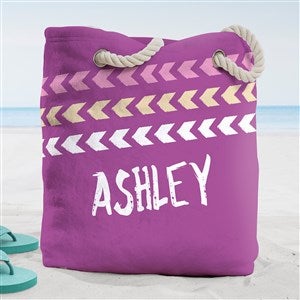 Tribal Inspired Name Personalized Terry Cloth Beach Bag- Large - 38250-L