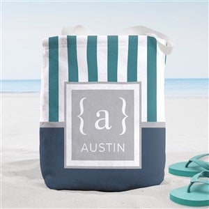 Classy Monogram Personalized Terry Cloth Beach Bag- Small - 38252-S