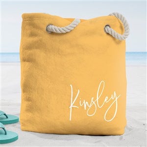 Trendy Script Personalized Beach Bag- Large - 38256-L