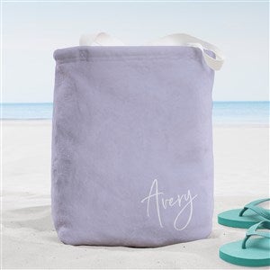 Trendy Script Personalized Beach Bag- Small - 38256-S