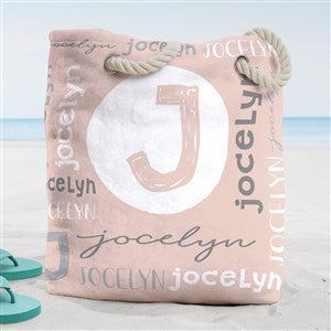 Youthful Name Personalized Beach Bag- Large - 38276-L