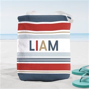 Mix  Match Personalized Terry Cloth Beach Bag- Small - 38289-S