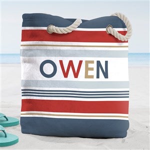 Mix  Match Personalized Terry Cloth Beach Bag- Large - 38289-L