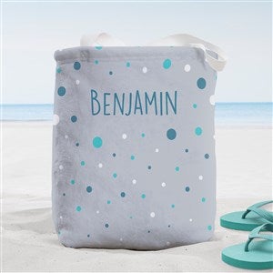 Bubbles Personalized Terry Cloth Beach Bag- Small - 38291-S
