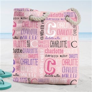 Bright Name Personalized Terry Cloth Beach Bag- Large - 38292-L