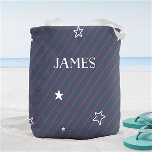 Stars & Stripes Personalized Beach Bag- Small - 38293-S