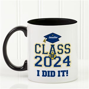Custom Graduation Ceramic Coffee Mug - Cheers to the Graduate Style - 3833-B