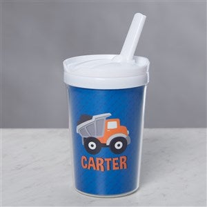 Construction  Monster Trucks Personalized Toddler 8oz. Sippy Cup - 38425