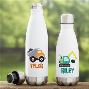 Personalized Plastic Water Bottle, Monster Truck Water Bottle