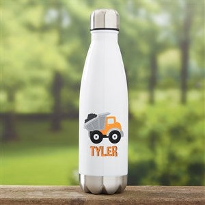 Construction & Monster Trucks Personalized Insulated 17 oz. Water Bottle - 38428-L