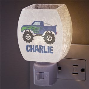 Construction  Monster Trucks Personalized Frosted Night Light - 38441