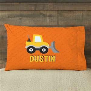 Construction  Monster Trucks Personalized 20 x 31 Pillowcase - 38444-F
