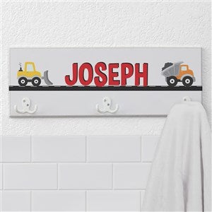 Construction  Monster Trucks Personalized Towel Hook - 38448