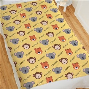Animal Pals Personalized 50x60 Plush Fleece Blanket - 38487