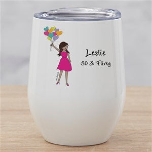 Birthday Balloons philoSophies® Personalized Stainless Insulated Wine Cup - 38533