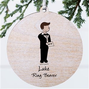 Ring Bearer philoSophies® Personalized Ornament- 3.75quot; Wood - 1-Sided - 38536-1W