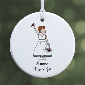 Flower Girl philoSophies® Personalized Ornament- 2.85quot; Glossy - 1-Sided - 38538-1