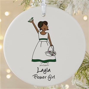 Flower Girl philoSophies® Personalized Ornament- 3.75quot; Matte - 1 Sided - 38538-1L